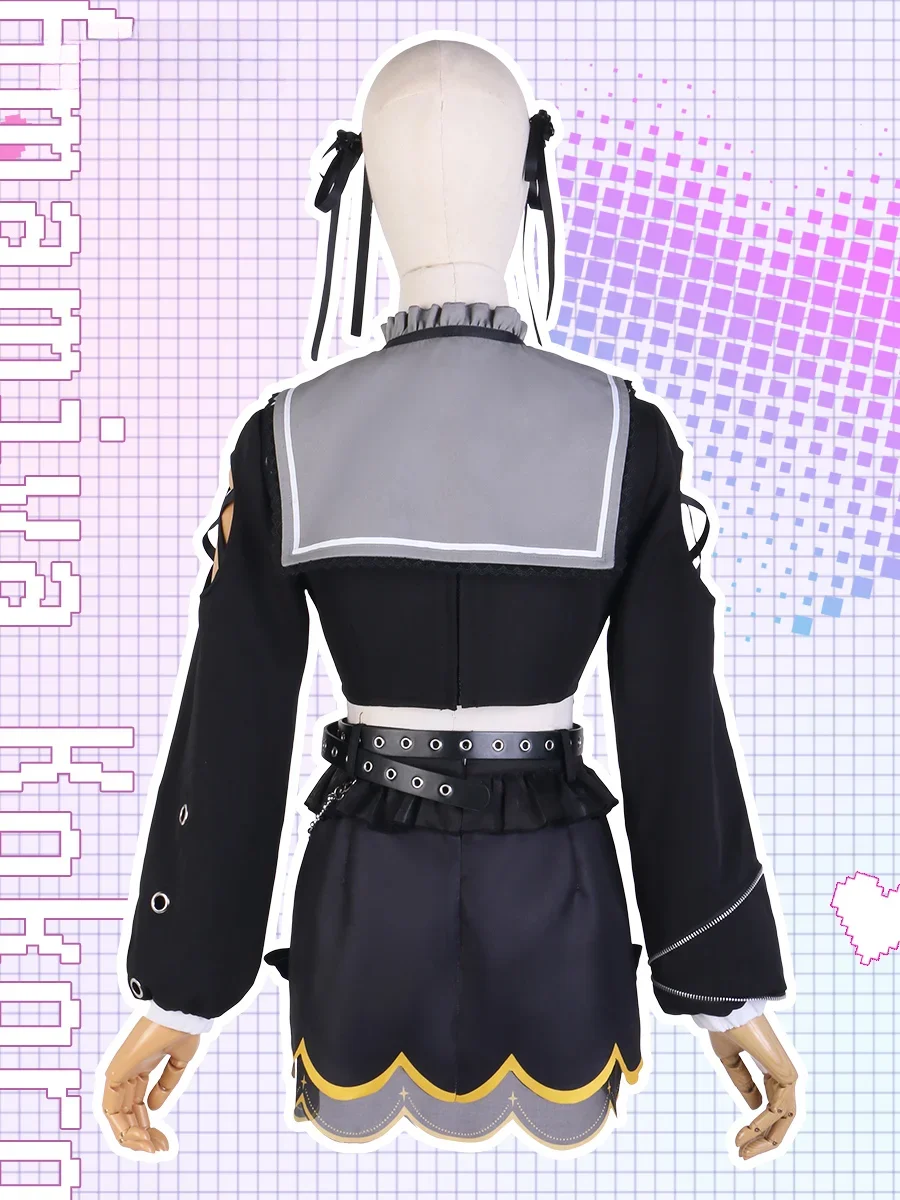 Игра Vtuber Nijisanji Amamiya Kokoro Косплей Костюм Парик Одежда на Хэллоуин Женский