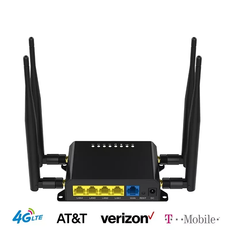 

Оригинальный Wi-Fi роутер 4G 3G модем со слотом для SIM-карты точка доступа Openwrt 128 МБ 12 В GSM 4G LTE USB 1Wan 4LAN роутер