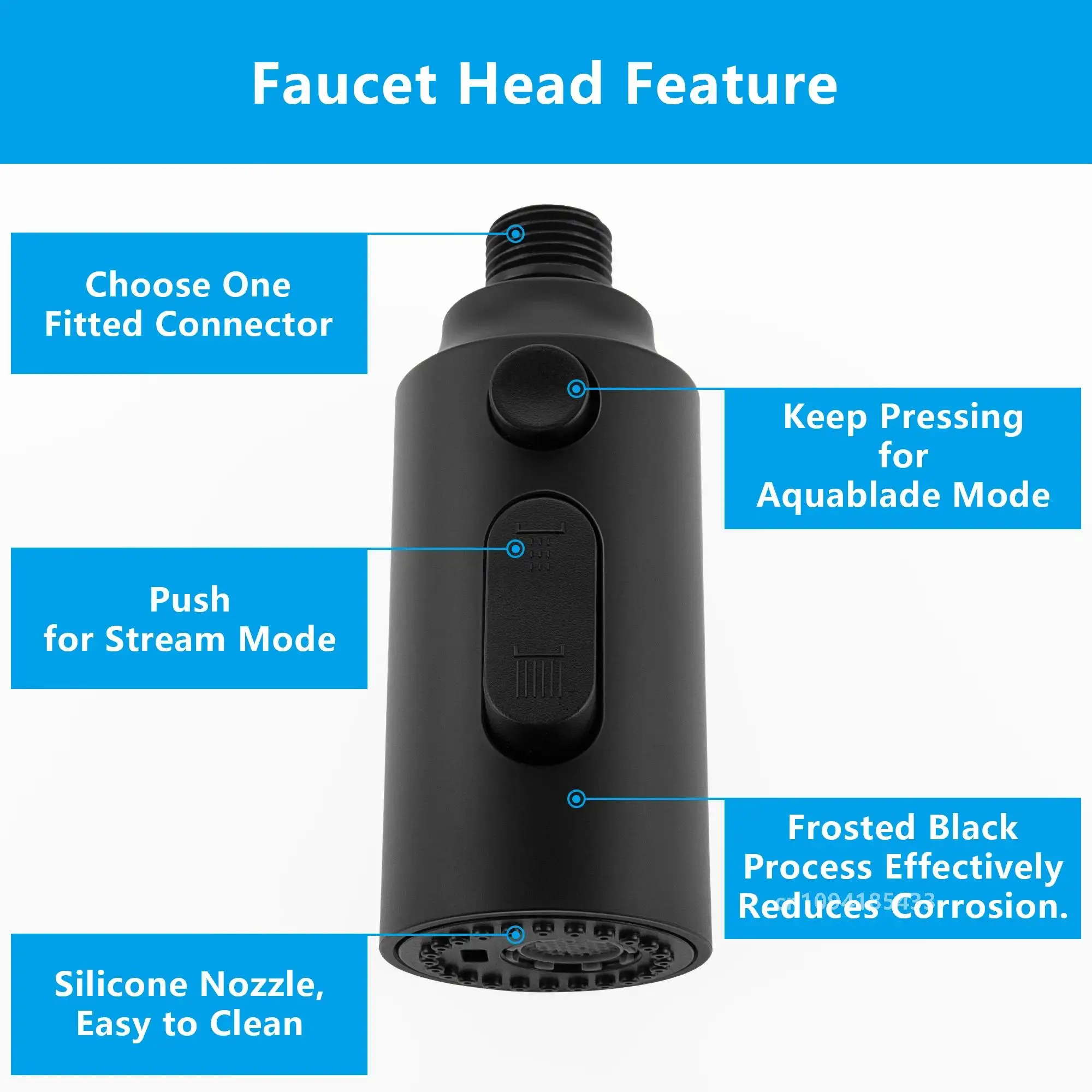 SKOWLL 3-функциональная насадка-распылитель для кухонной мойки замена головки