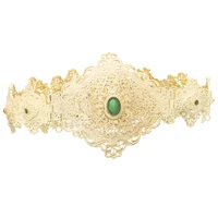 arabian wedding body jewelry gifts muslim robe dress belt moroccan waist chain metal gold plated belt french women gifts