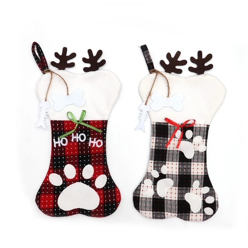 

Christmas Stocking Set of 2 Christmas Tree Decor Filled Gift Wrapping