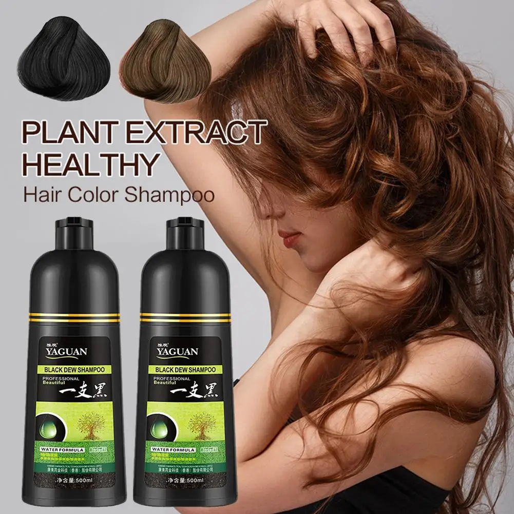 Dye Hair Shampoo Cream Covers Natural White Products Ginger Portable Dye Hair Gray Essence Hair R4y2