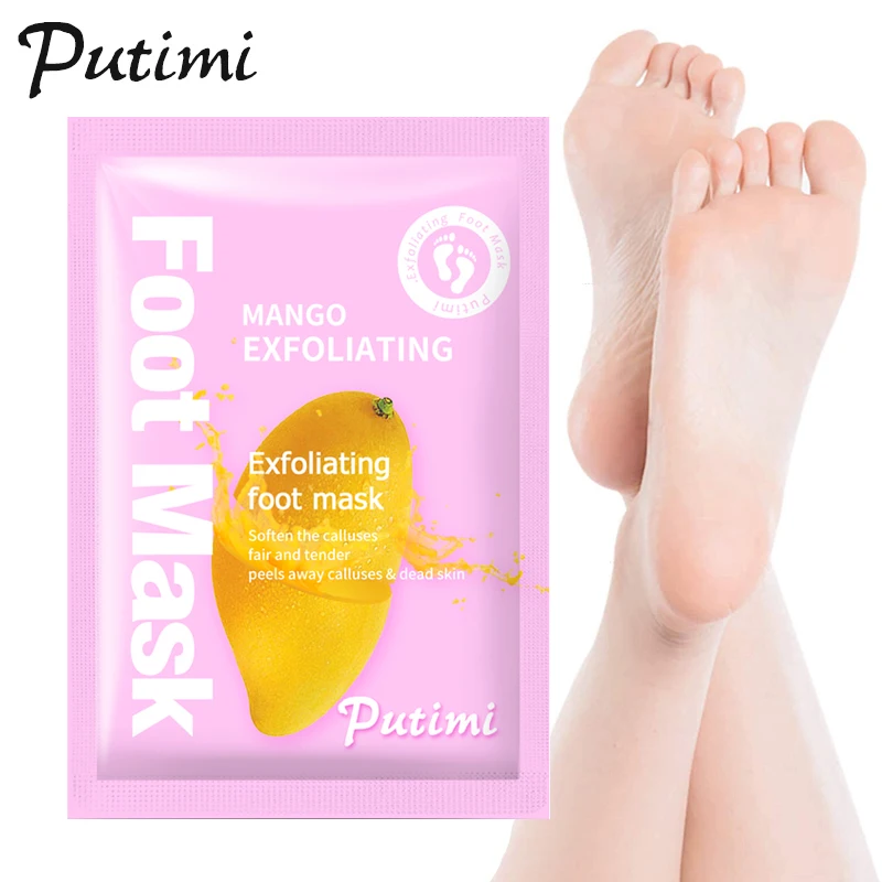 

6/7/8/9/10Pairs Exfoliating Foot Mask Pedicure Socks Scrub for Feet Mask Remove Dead Skin Heels Foot Exfoliating Mask for Legs