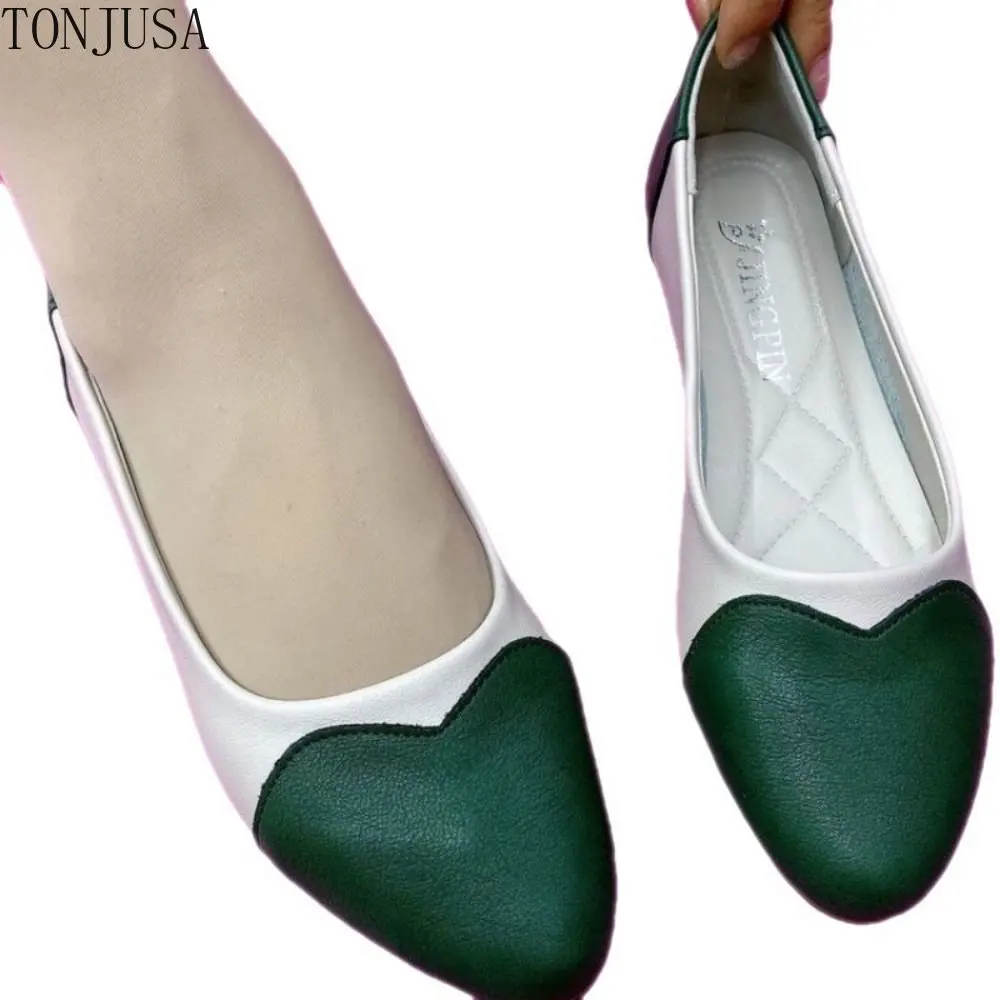 Women's Casual Flats Pointed Toe Ladies Comfort Ballet Flats Slip on Shallow Loafers Office Flat Boat Shoes Woman