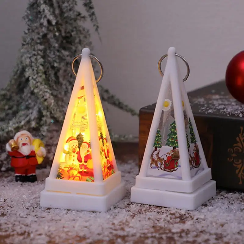 

Party Night Light Simple Colors Holiday Decoration Christmas Decoration Triangular Ornaments Desktop Decoration Home Decorations
