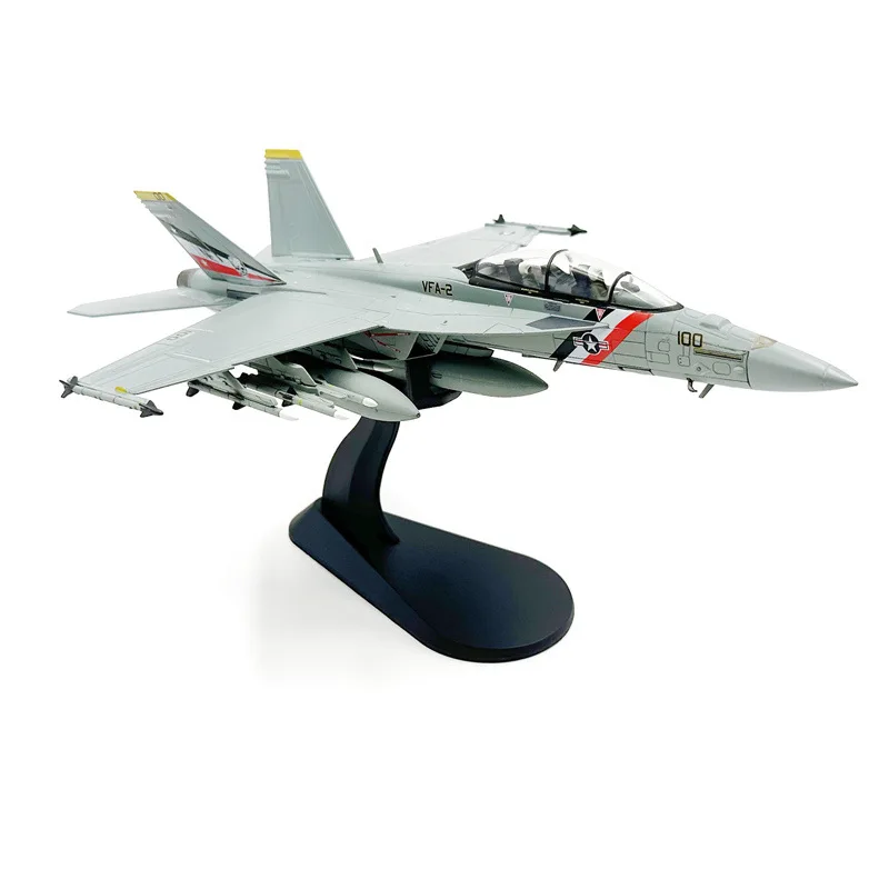 Фото Масштабная модель американского истребителя F/A‑18F Super Hornet VFA‑2, масштаб 1:72, из литого металла, коллекционная модель военного самолета, подарок. №3