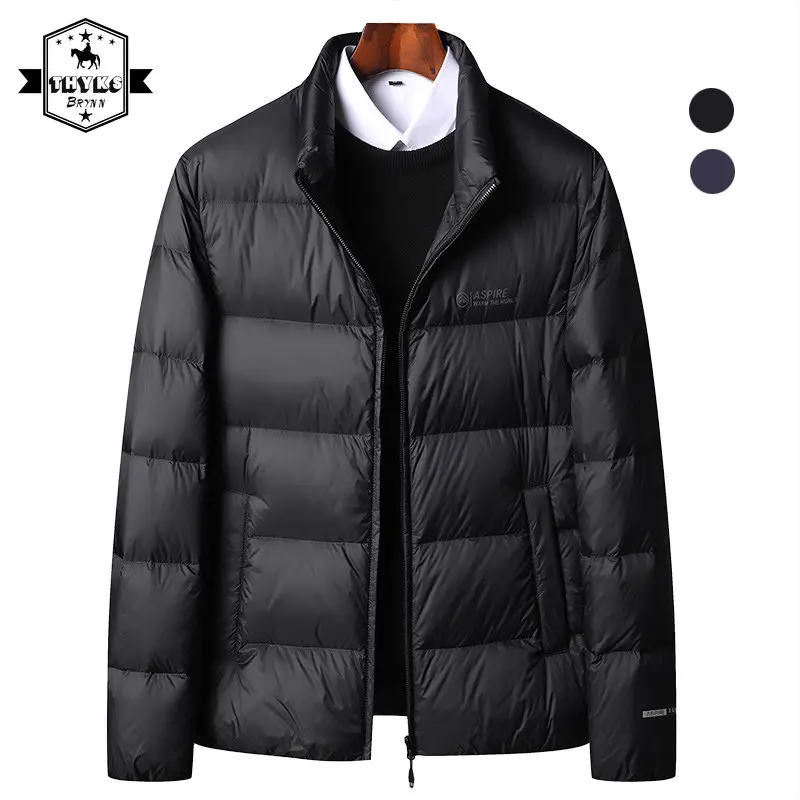 Winter New Down Coat Men Thickened Warm Puffer Jacket 90% Wihte Duck Soft Outerwear Smart Casual Basic Cold Blazer High Quality