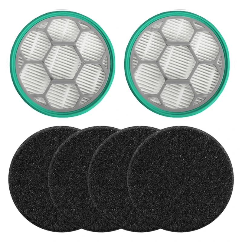 

D0AB Filter Replacement for Neabot P1 Pet Grooming Kits Vacuum Cleaners Accessories 4 Sponge 2 Hepa Filter Spare Part