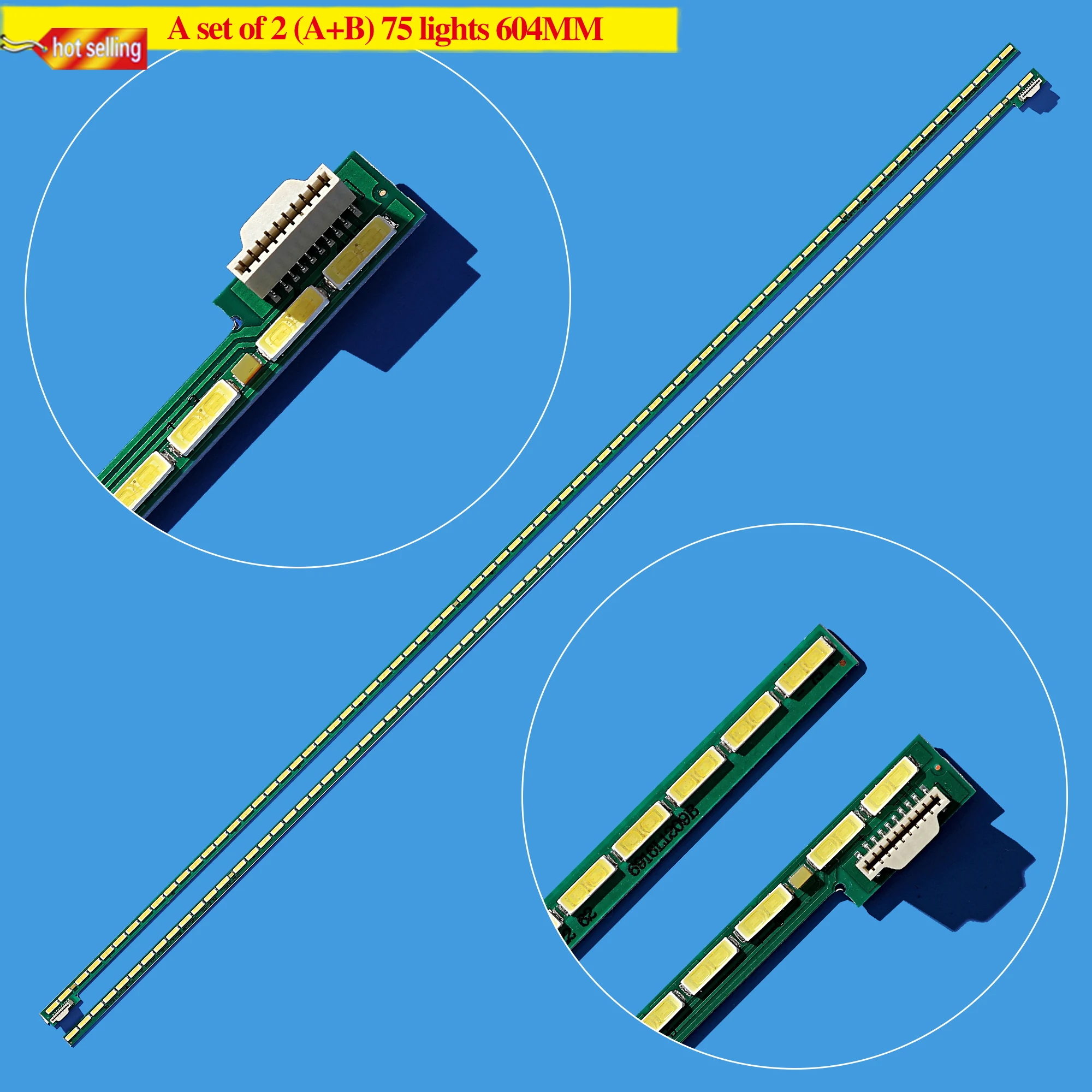 

Светодиодная лента для подсветки 55PFL6678S/12 55PFL6158 55PFL6008K LG 55LA6800 55LA660V 55LA7400 55LA6600 6922L-0069A 0080A, 2 шт.