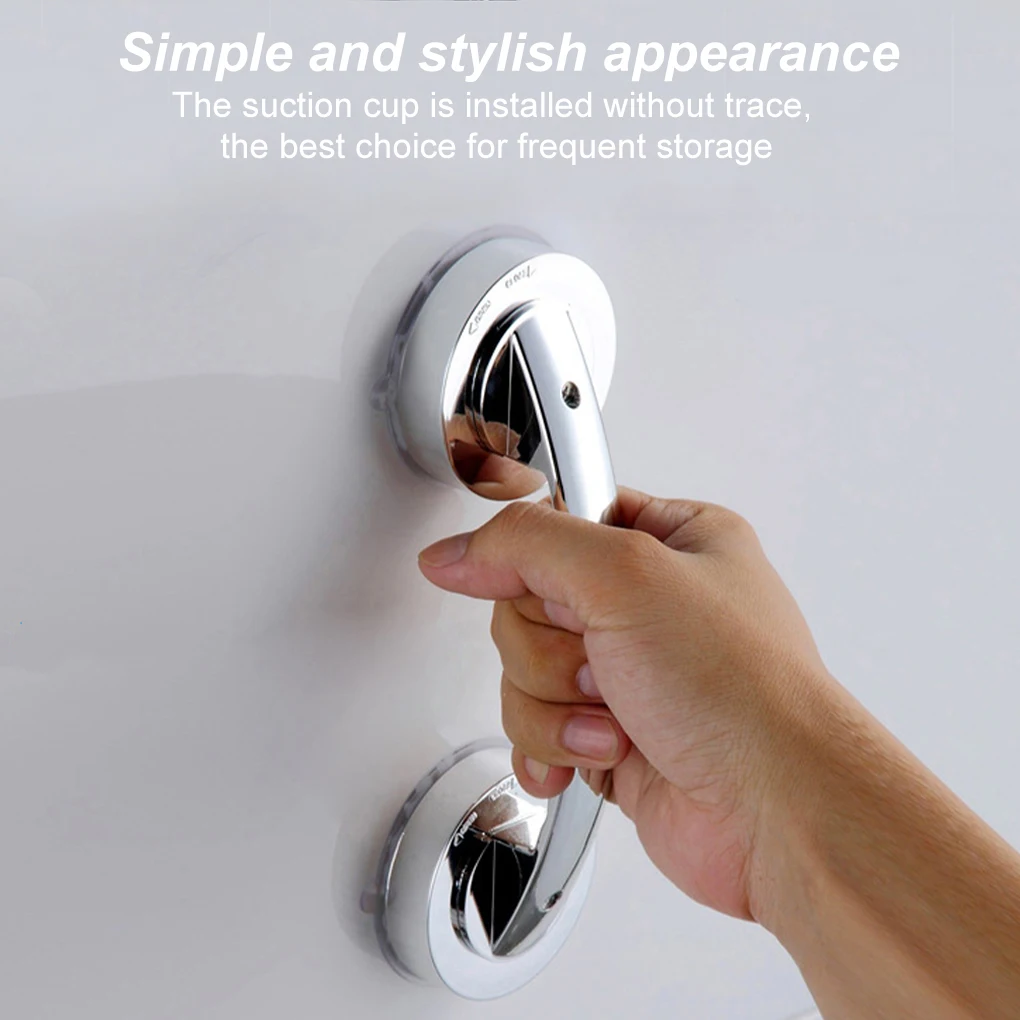

Wall Handrail ABS Plastic Safety Glass Door Handle Buckle Suction Cup Bathroom Drawer Grip
