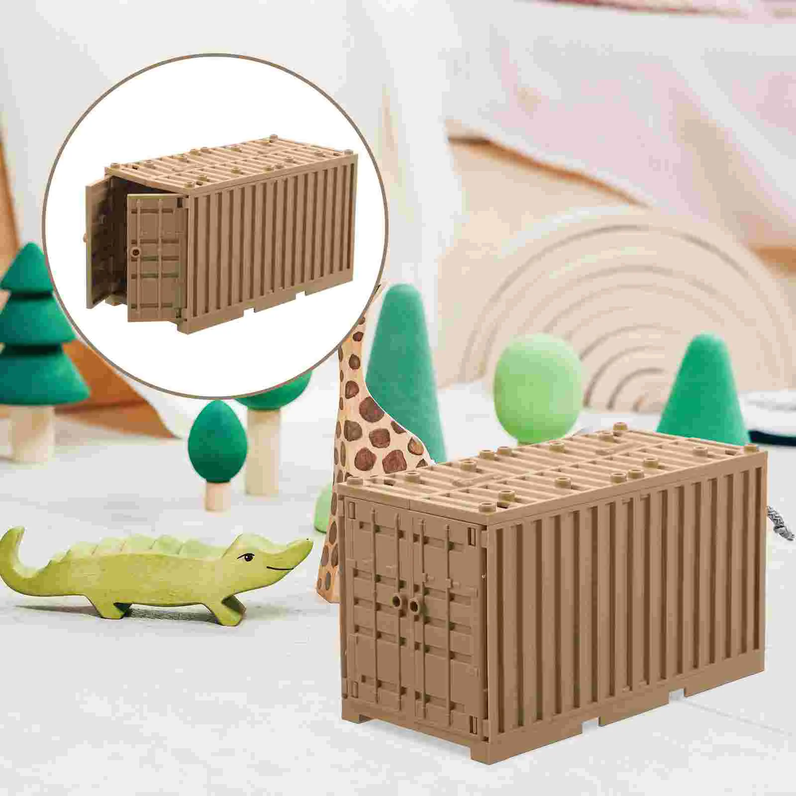 

Kids Toy Simulated Scene Theme Building Blocks Prop Plastic Props Small Particles Game
