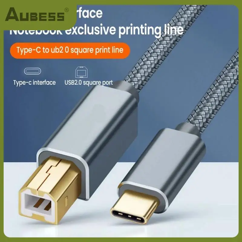 

Flexible Connector 480mbps High-speed Transmission Type C Cable Typec To Usb C Cable Usb-c To Usb-b 2.0 Printer Cable 2023 New
