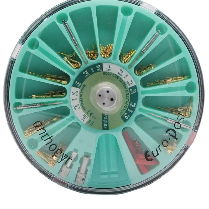 

Dental Screw Post Materials 120Pcs /Box Dental Gold Plated Screw Post For Lab Supplies