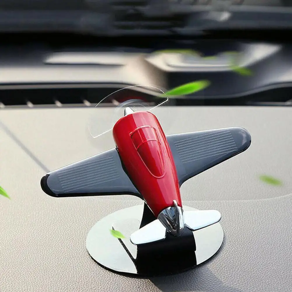 

Mini Car Air Freshener Solar Panel Airplane Model With Fragrant Car Aroma Auto Decor Diffuser Ornament Accessories B4w6