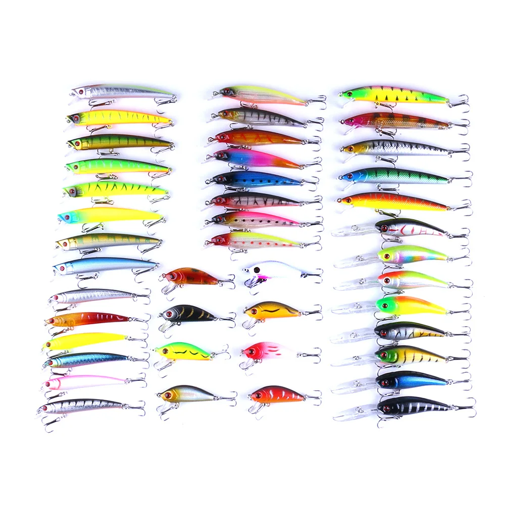 

215PCS Fishing Lure Set Fishing Hard Bait Mini Minnow Floating Swing Crankbait Wobblers Artificial Bionic Crank Lures