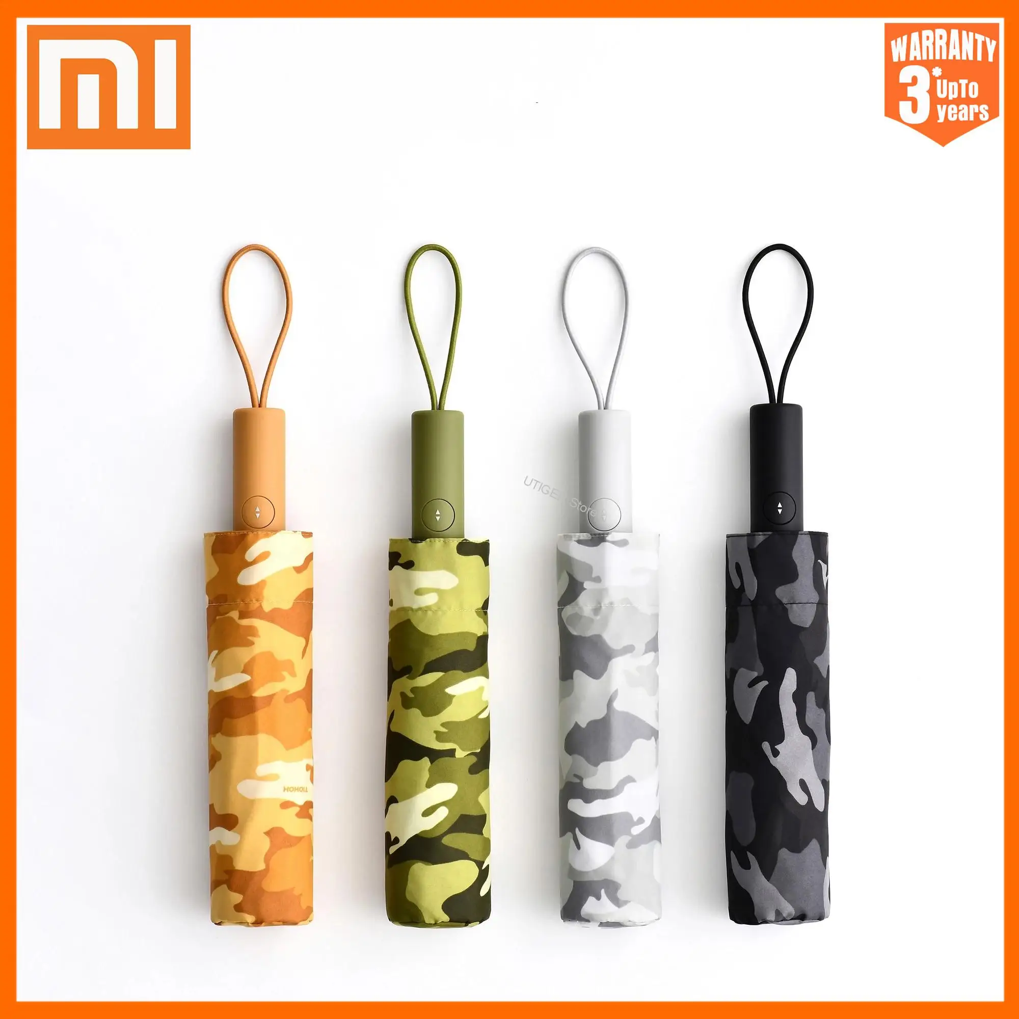 

Автоматический складной зонт Xiaomi в камуфляжном стиле для мужчин и женщин, Ветрозащитный Зонт с 8 ребрами, большие зонтики для путешествий, г...