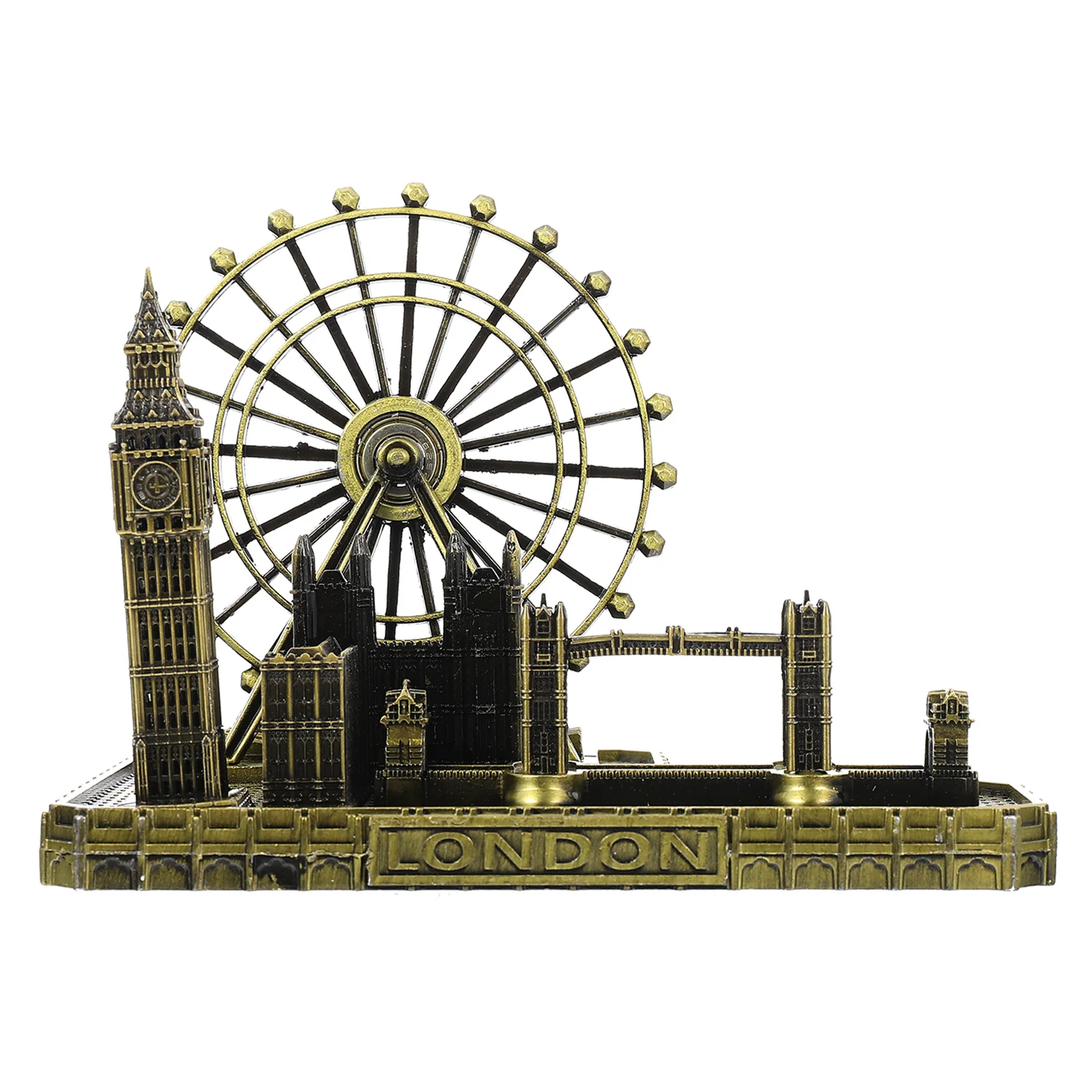 

Metal London Ornaments Tabletop Buildings Decoration Decorations Big Ben Clock Adornment Alloy Style Craft Souvenirs