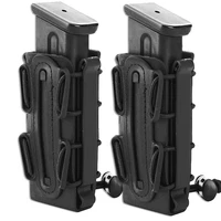 2pcs 9mm mag pouches pistol magazine pouch soft shell magazine pouch tactical rifle fast mag carrier holder for beltmolle sytem