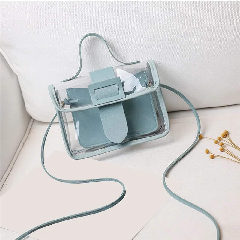 

Роскошная дизайнерская дамская сумочка 2022, прозрачная сумка-мешок, прозрачная маленькая Наплечная Сумка из ПВХ, женские сумки-мессенджеры ...