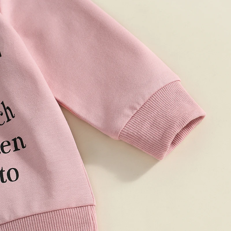 Осенняя одежда для маленьких девочек Забавный свитшот с длинным рукавом и