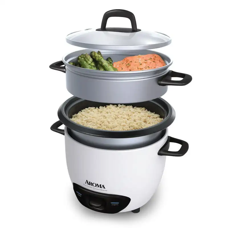 

14 Cup Non-Stick Rice Cooker & Steamer, White