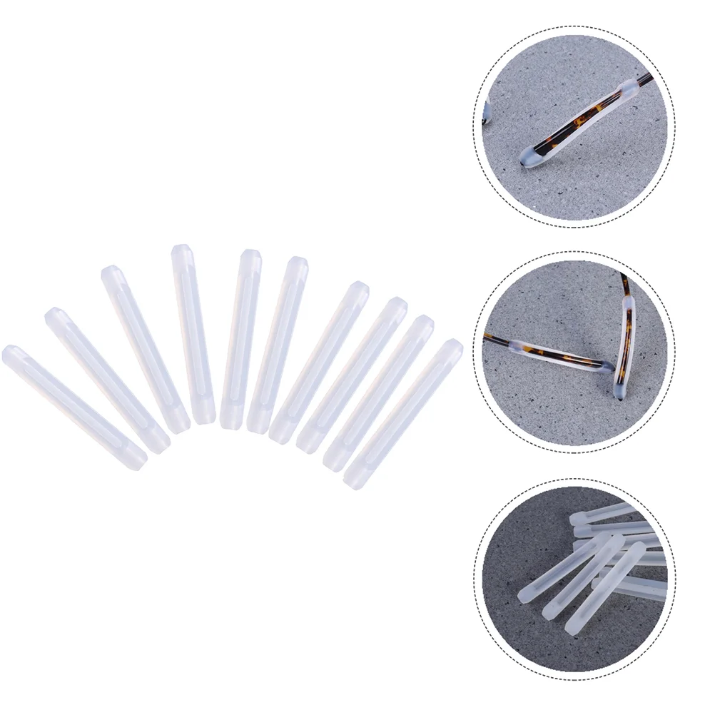 10 пар противоскользящих силиконовых рукавов для очков наконечников уличных