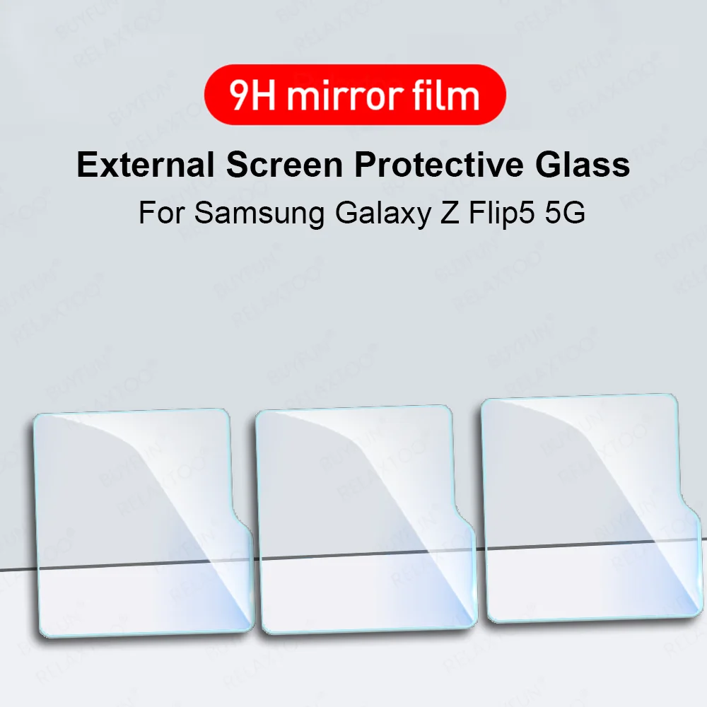 

SamsungZFlip5 9H Back Tempered Glass For Samsung Galaxy Z Flip5 5G 3Pcs External Screen Protector Samung Galax ZFlip Flip 5 2023