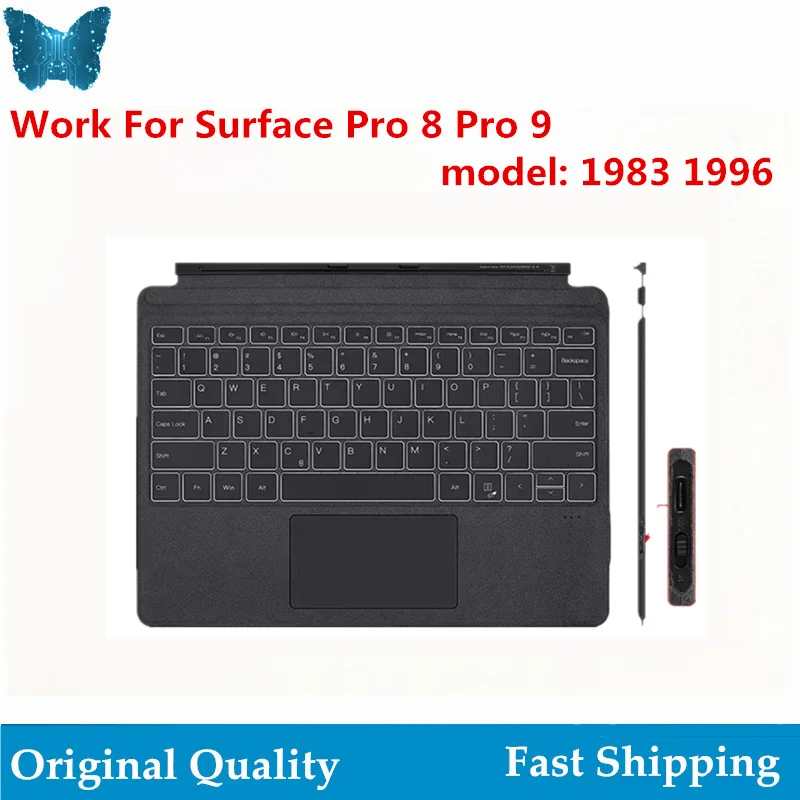 

GIAUSA Keyboard Assembly Work for Surface Pro 8 Pro 9 1983 1996 Backlit