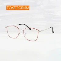 toketorism retro cat eye womens glasses ultra light alloy prescription eyeglasses myopia eyewear 7017