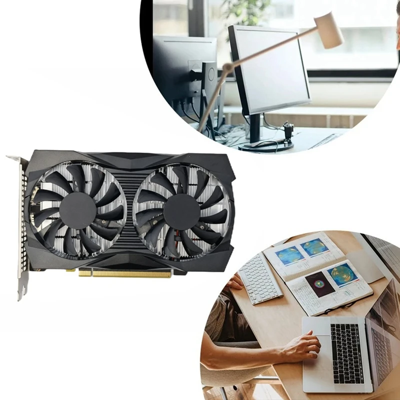 

GTX1650 Desktop Gaming Graphics Card 4GB DDR6 128Bit 1380/1500Mhz DP HDMI-Compatible Interface PCI Express HD Graphics