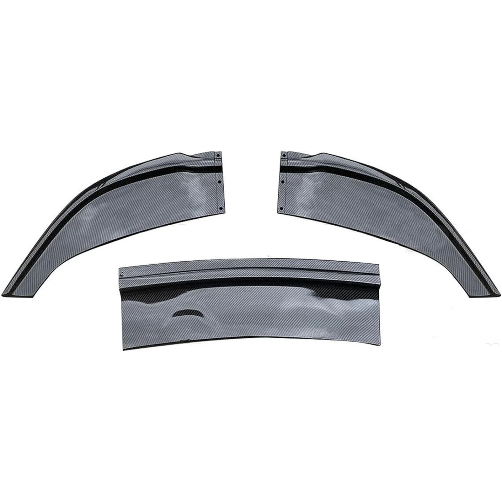 3 штуки автомобильный передний бампер протектор губ спойлер Декоративная полоса