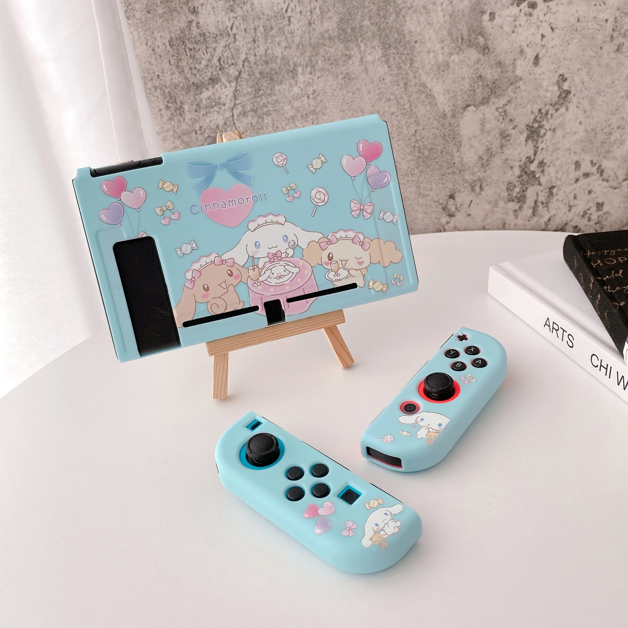 

Sanrio Cinnamoroll Blue Gudetama XO Soft Phone Cases For Nintendo Switch Game Console Controller OLED Gaming Accessories