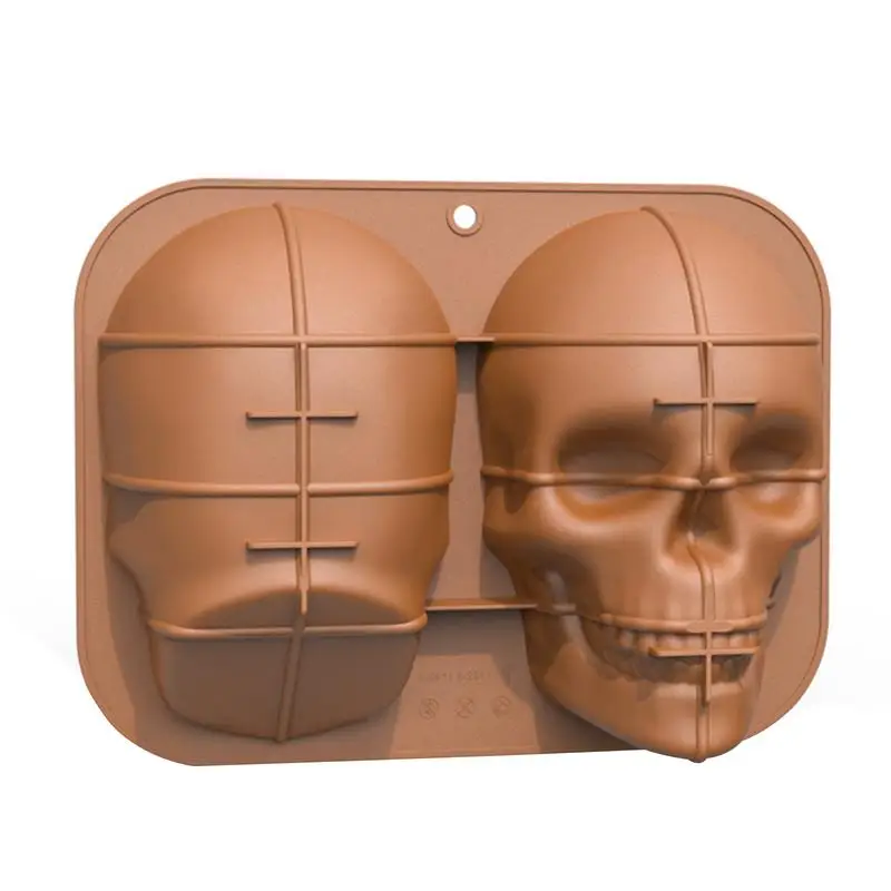 

Силиконовая форма в виде черепа на Хэллоуин, силиконовые формы для маффинов на Хэллоуин, 3D формы для маффинов на Хэллоуин