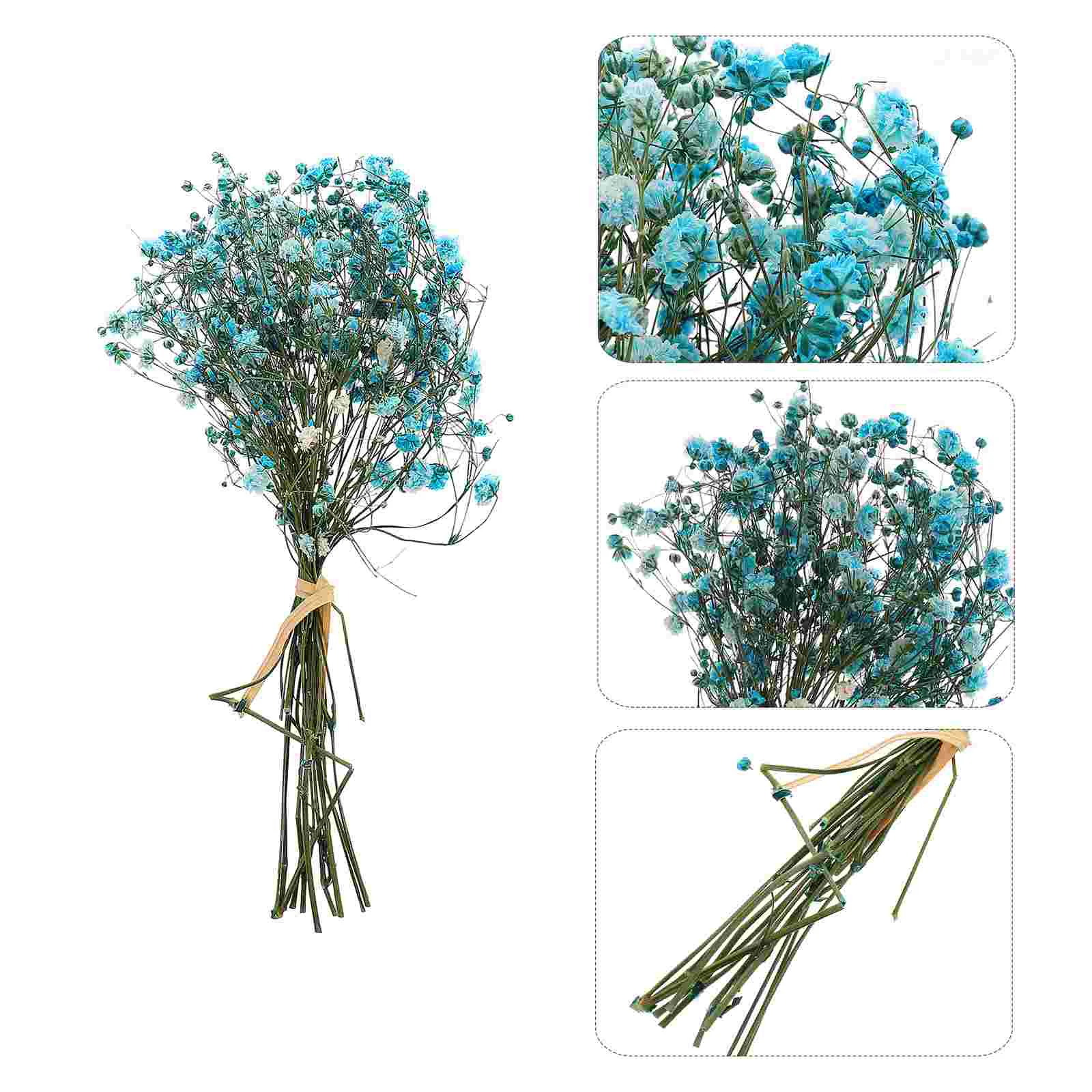 

3 Bunches Household Decor Babys Breath Dried Flowers Desktop Flower Adornment Dried Baby Breath Dried Babys Breath DIY Craft