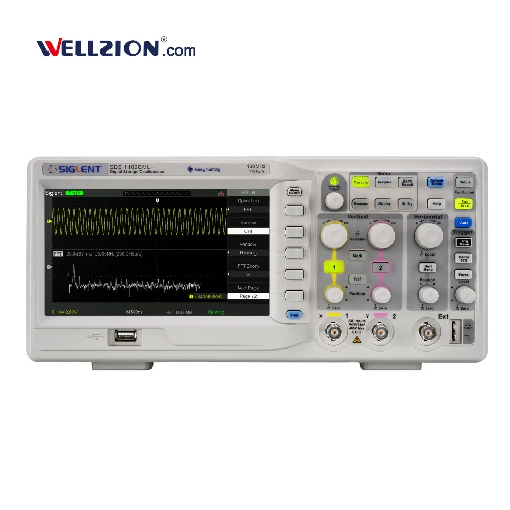 Осциллограф Siglent SDS1102CML +, 100 МГц, гораздо лучше, чем ригол осциллограф