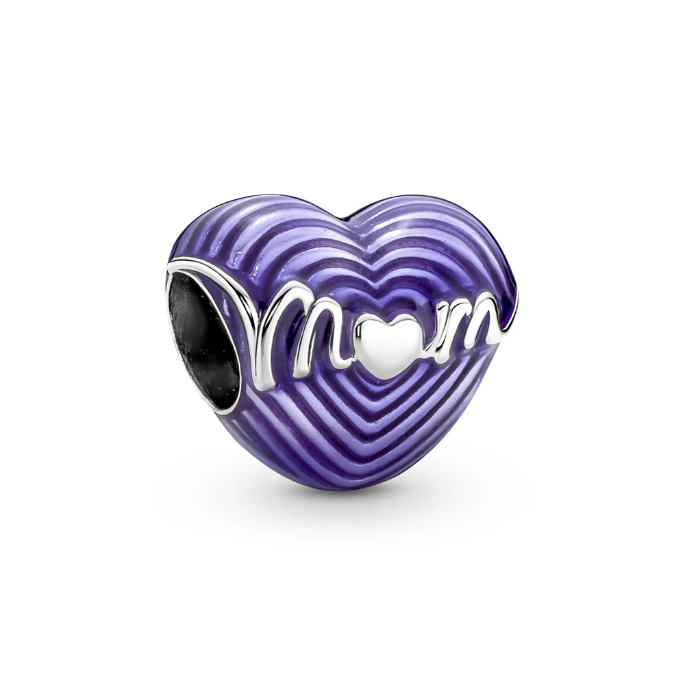 Стерлингового Серебра 925 пробы излучающая любовь мама сердце овальный кабошон