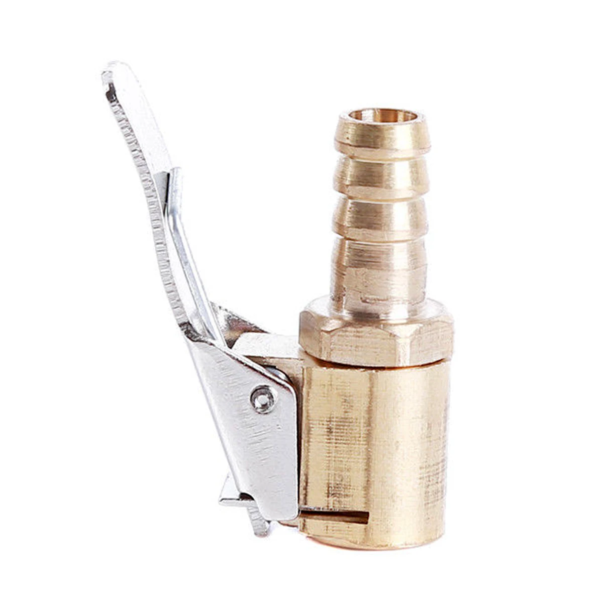 

6mm/8mm Brass Car Truck Tyre Valve Air Pump Chuck Clip-On Tire Inflator Valve Connector