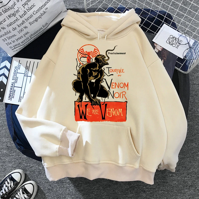 

Marvel Venom 2022 Hoodies Clothes Men's Cartoon Kawaii Harajuku Funny Hoodie Autumn Winter Top Femme Pullover Hooded Sweatshirts