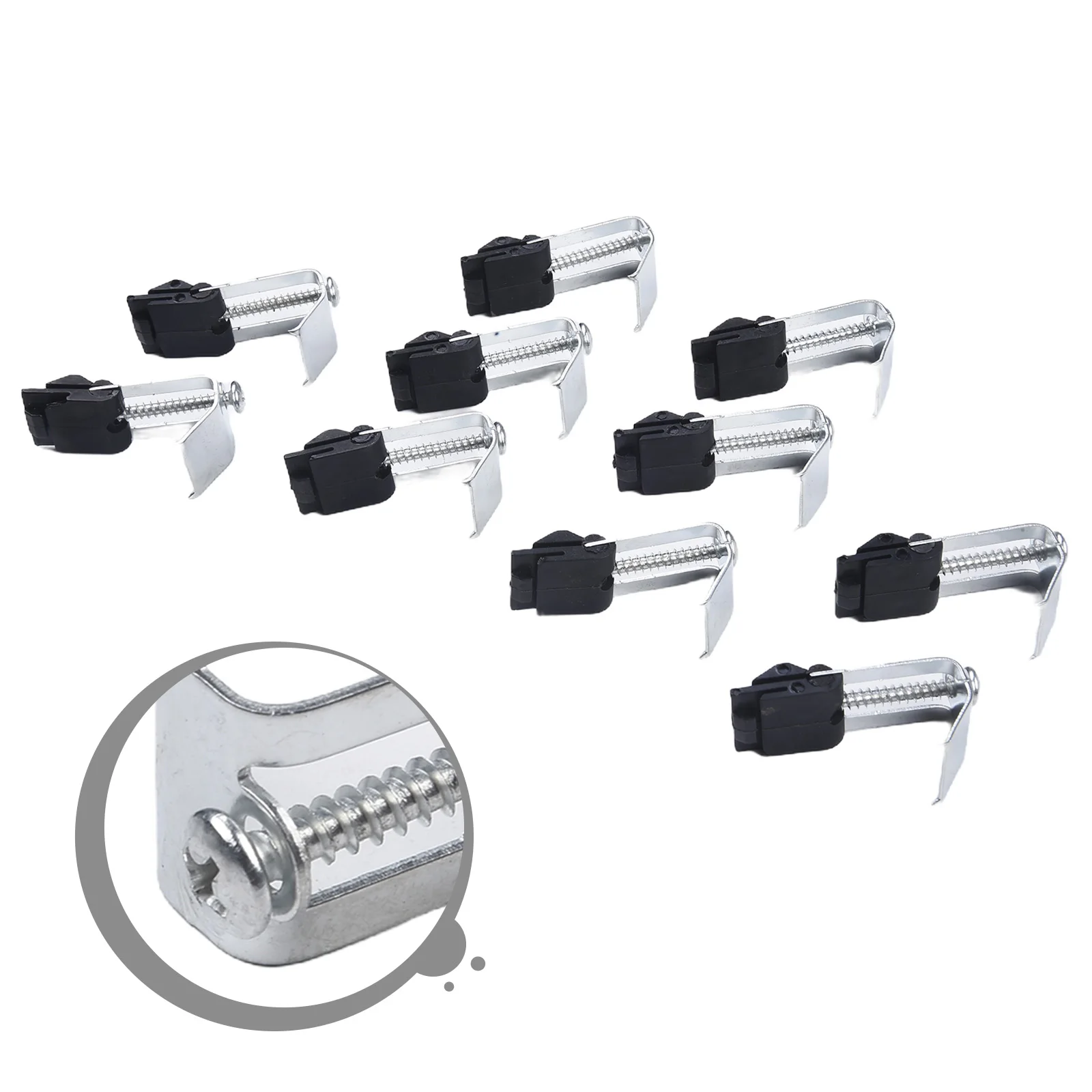 Зажимы для раковины 10 шт. монтажные кронштейны кухни ванной душа регулируемая