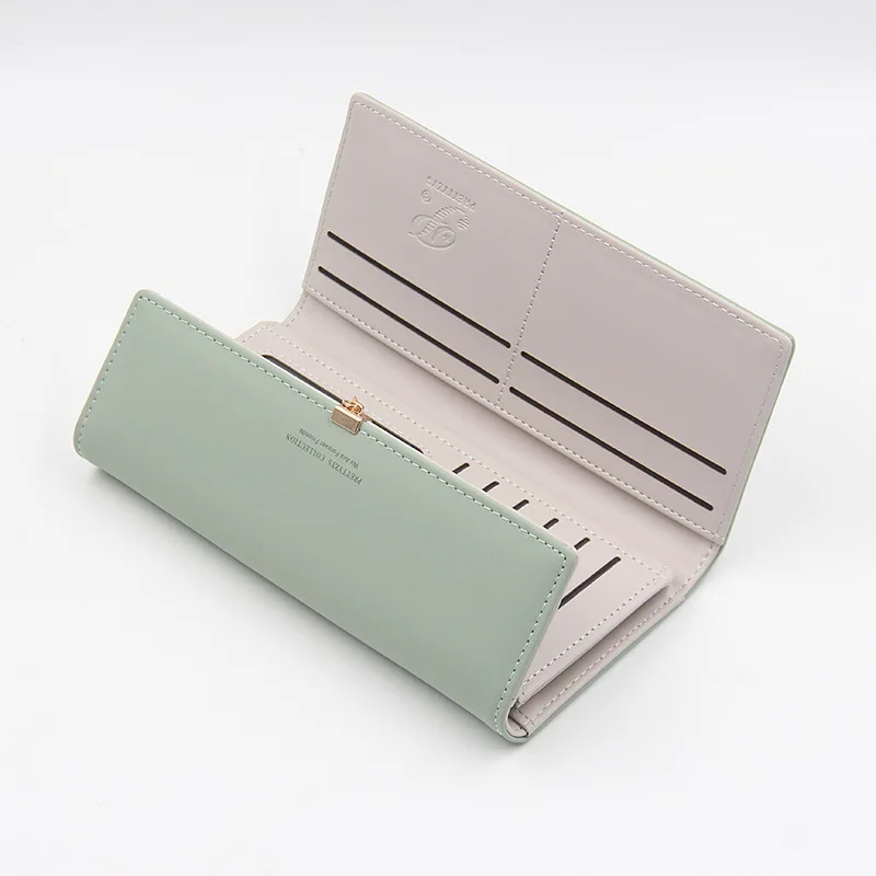 Women's Wallets Long Style Lady Purse High Quality Pu Skin Female Clutch Bag Coin Pocket Credit Card Holder Carteras Para Mujer