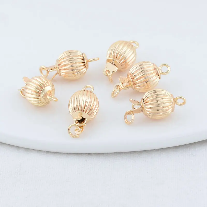 Латунное ожерелье с застежкой 8 х16 мм 14 к фурнитура сделай сам для изготовления