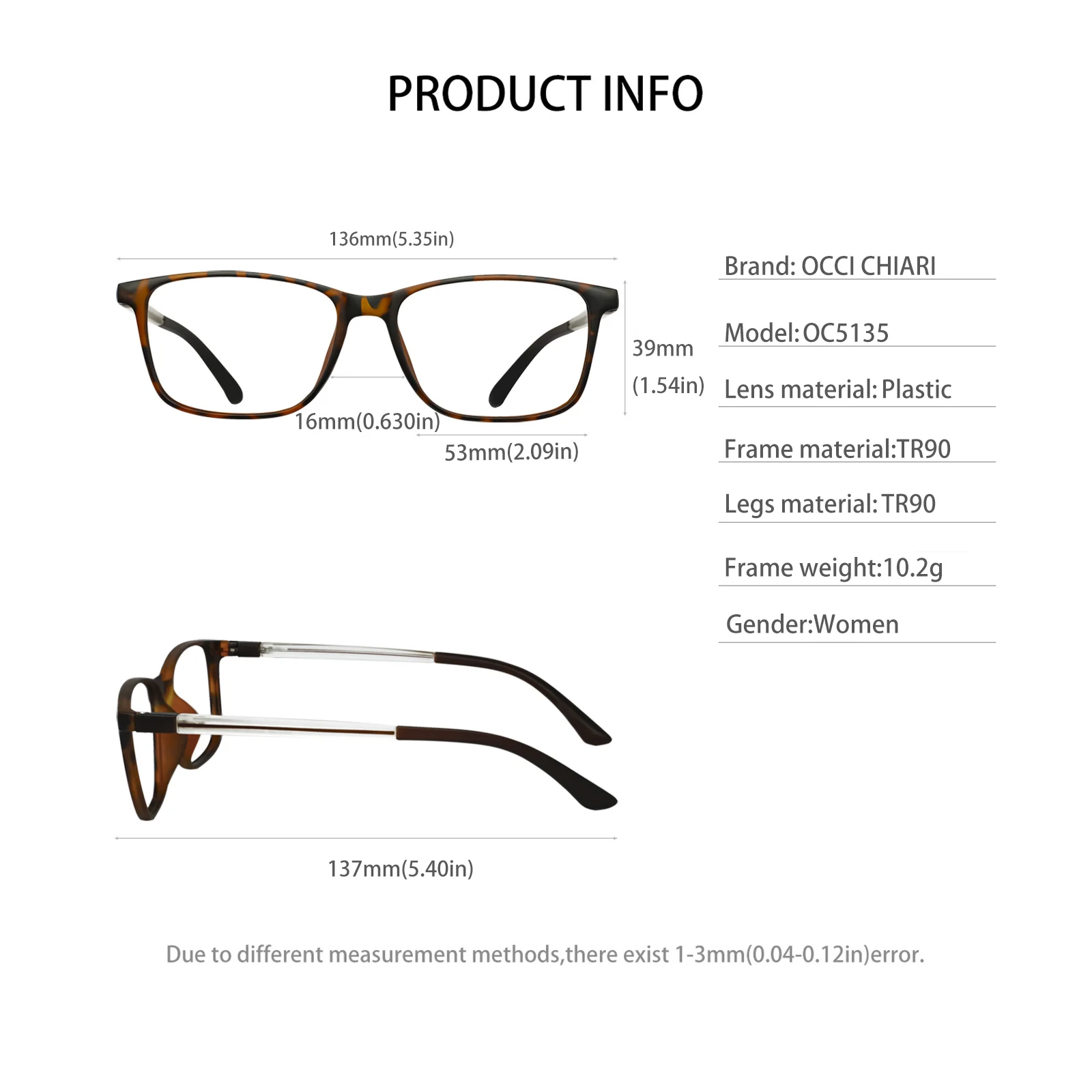 Очки для чтения TR90 квадратные с защитой от синего света