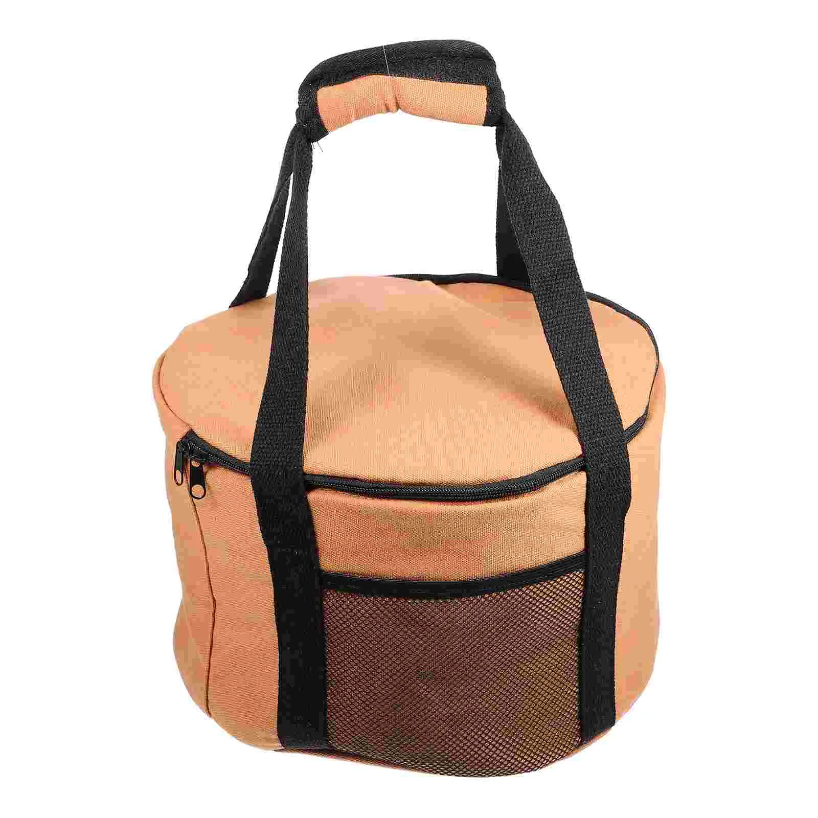

Bag Storage Cookware Camping Cooker Utensils Pouch Round Wreath Container Organizer Tool Portableoutdoor Carrier Cooking