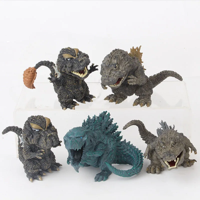 

10 Cm 5 Stks/set GodAzillas Gojiraist Koning Van De Monsters Q version Pvc Action Figure Collectible Model Pop Kinderen Gift