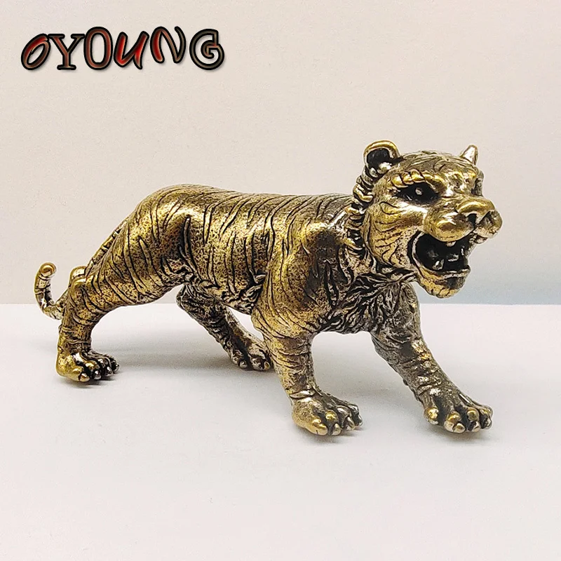 Винтажная медная китайская мифологическая фигурка Lei Zhenzi, статуэтки орла, Мужской автомобиль, брелок, латунные украшения, поделки для домашнего декора