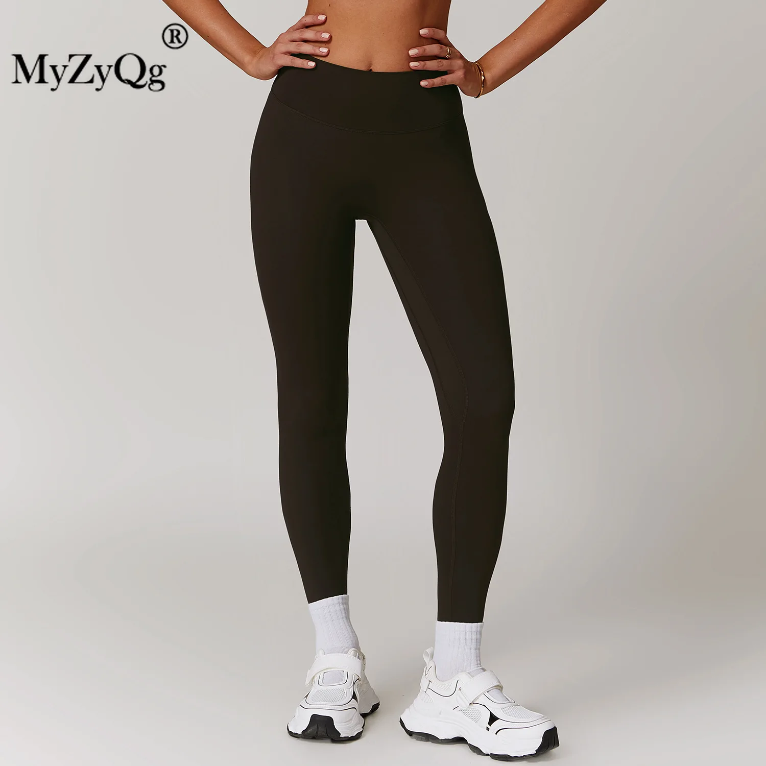MyZyQg женские быстросохнущие плотные леггинсы для йоги с подтяжкой бедер и высокой