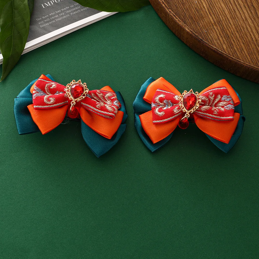 Детские растяжки Dunhuang в древнем стиле кисточки бантики украшения для волос