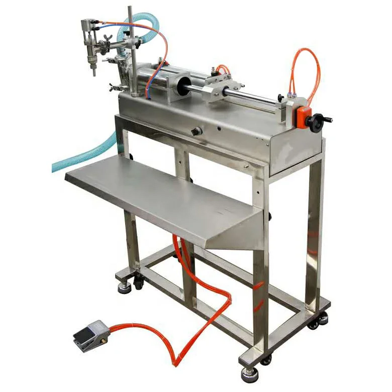 

Полуавтоматическая полностью пневматическая машина для розлива жидкости с подставкой (машина для розлива мыла, машина для розлива масла)