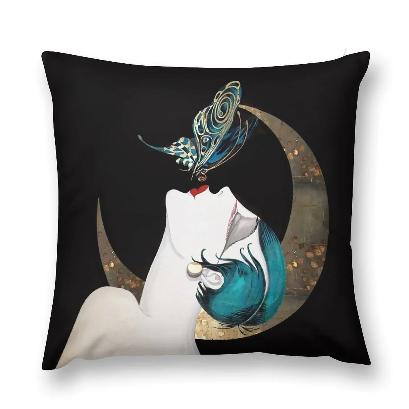 Поцелуй бабочки французский арт-деко хлопушка женщина ремикс декоративная