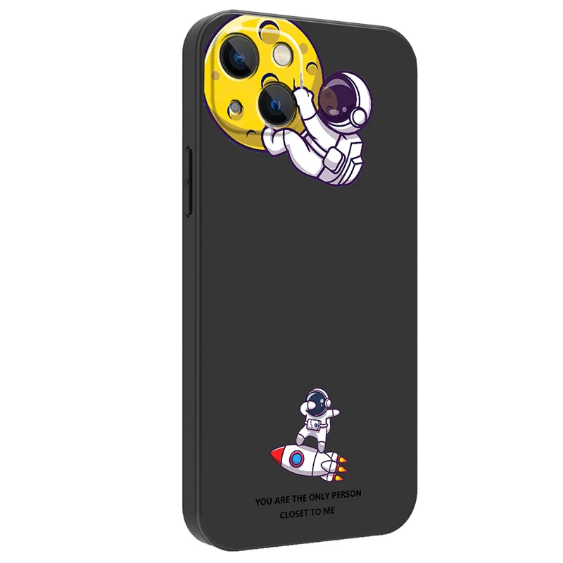 phone case for iphone 13 11 12 pro 6 7 8 12mini xr xs 12pro max se 2020 13pro soft tpu funda astronaut spaceship capa de celular free global shipping